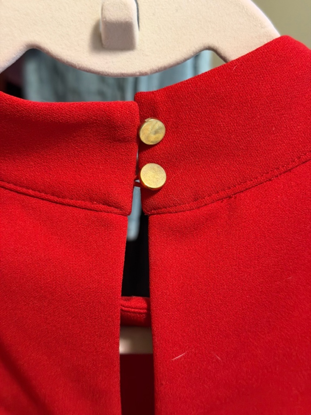 One-Shoulder Red Ruffle Dress - Picture 4 of 4